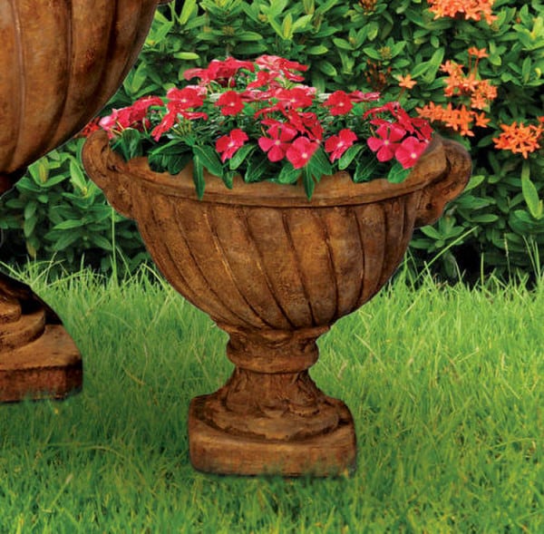 Twisted Shaped urn Sculptural formal vase planters architectural